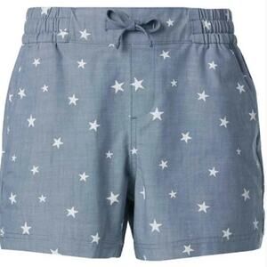 Magellan Outdoors Women's Chambray Shorty Americana Stars Shorts Plus Size 3X